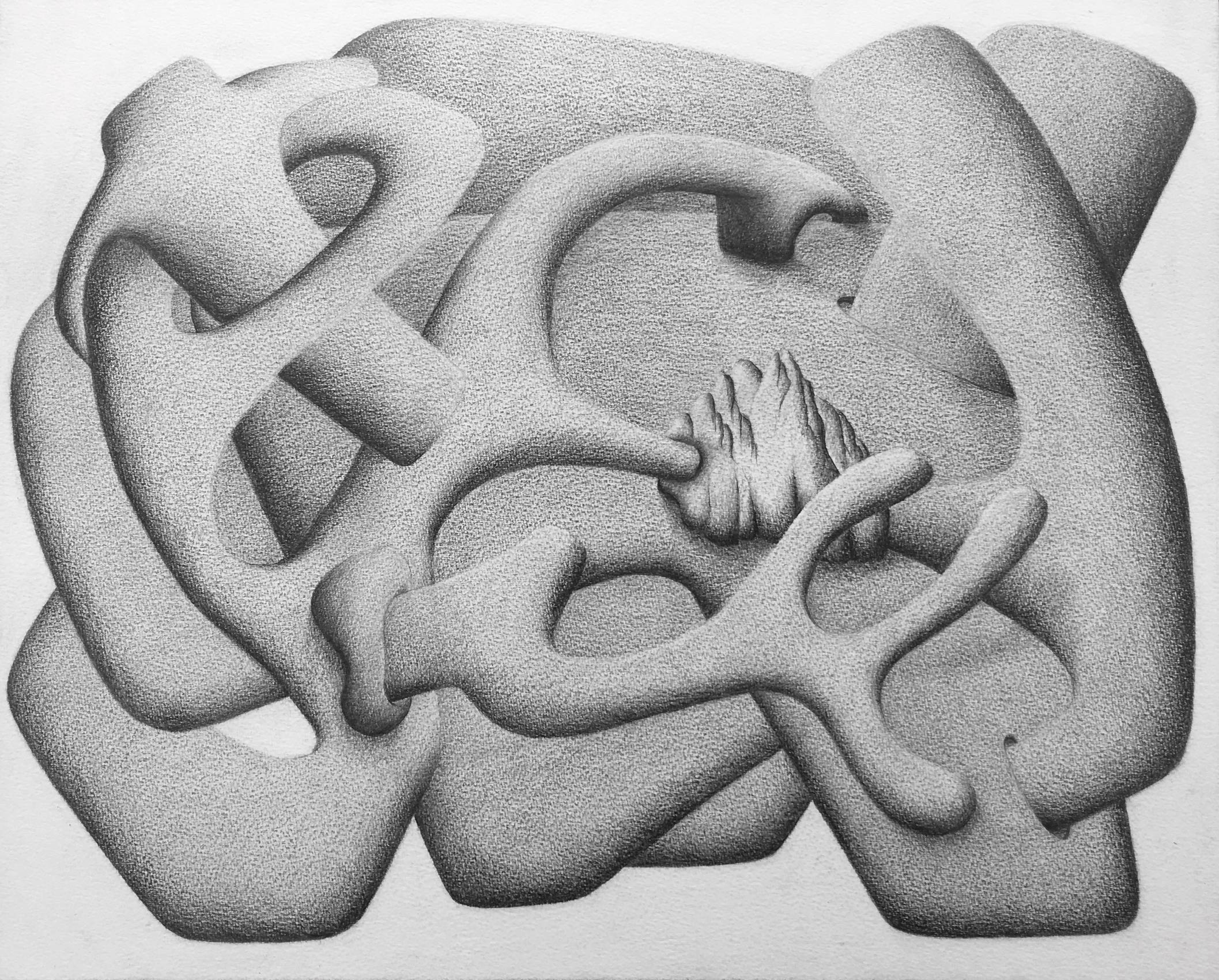 [No Title], N°DF10, Pencil on paper, 40 x  50cm, 2019 ©Pascal Demeester