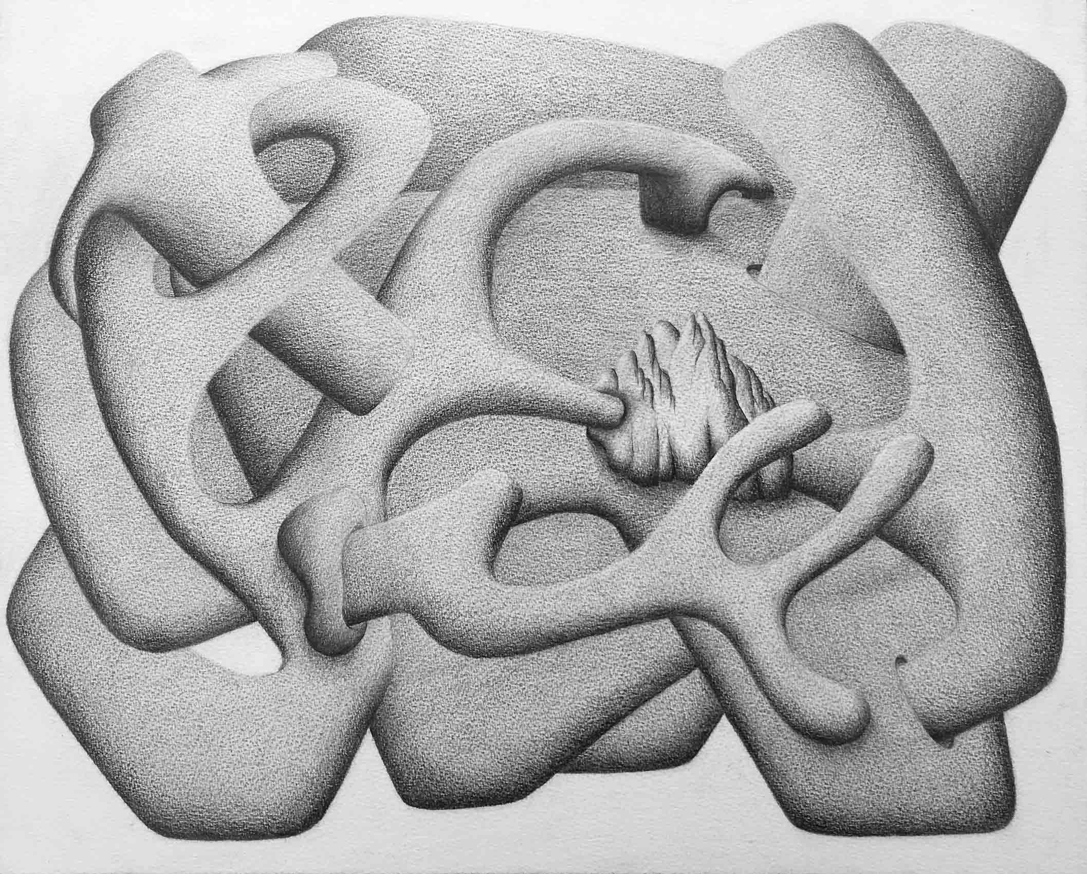 [No Title], N°DNT10, 2019, Pencil on paper, 24cm by 32cm, 2019 ©Pascal Demeester