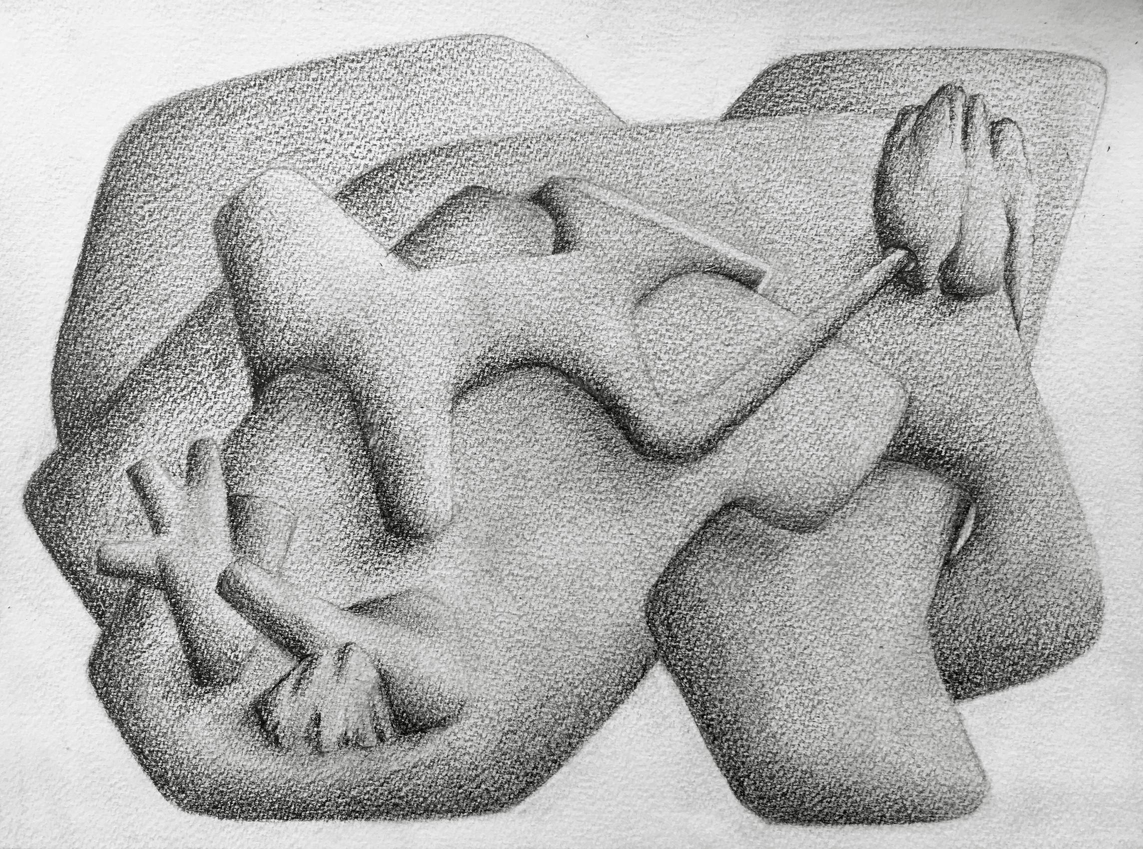 [No Title], N°DNT4,  2019, Pencil on paper, 24cm by 32cm, 2019 ©Pascal Demeester