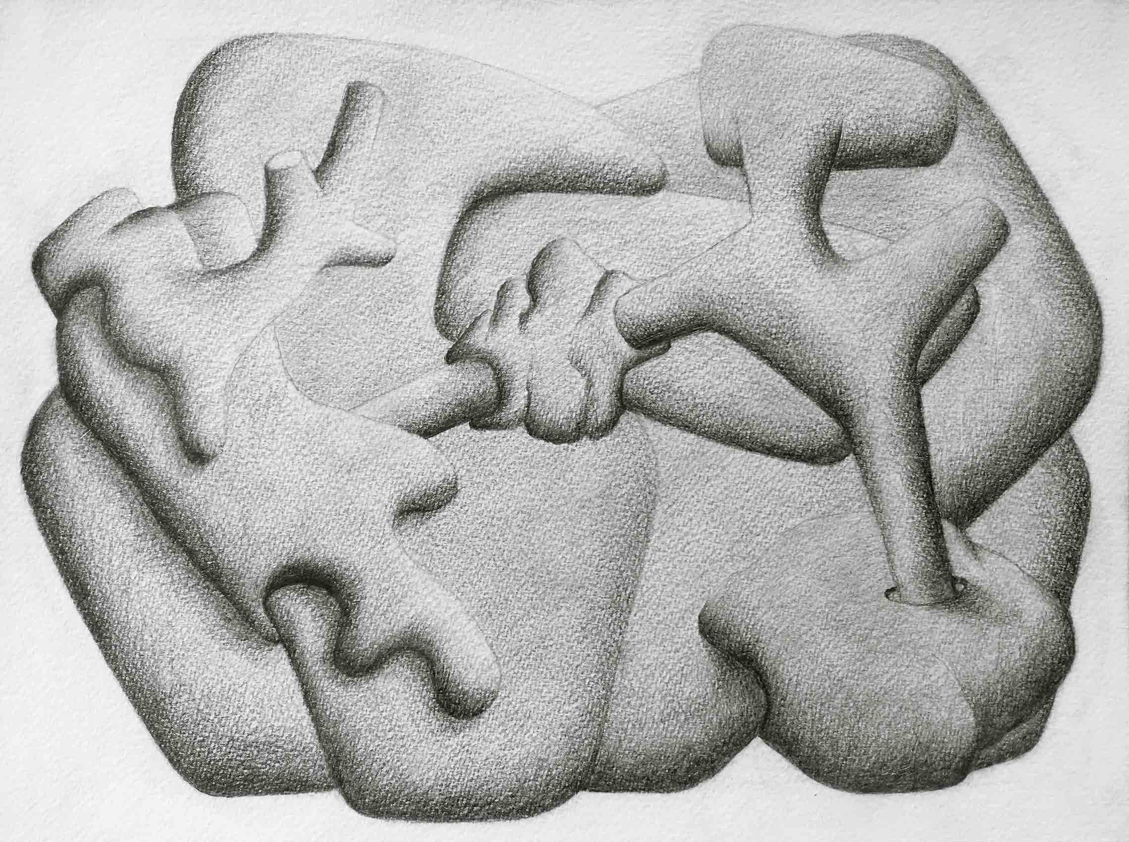 [No Title], N°DNT8, 2019, Pencil on paper, 24cm by 32cm, 2019 ©Pascal Demeester