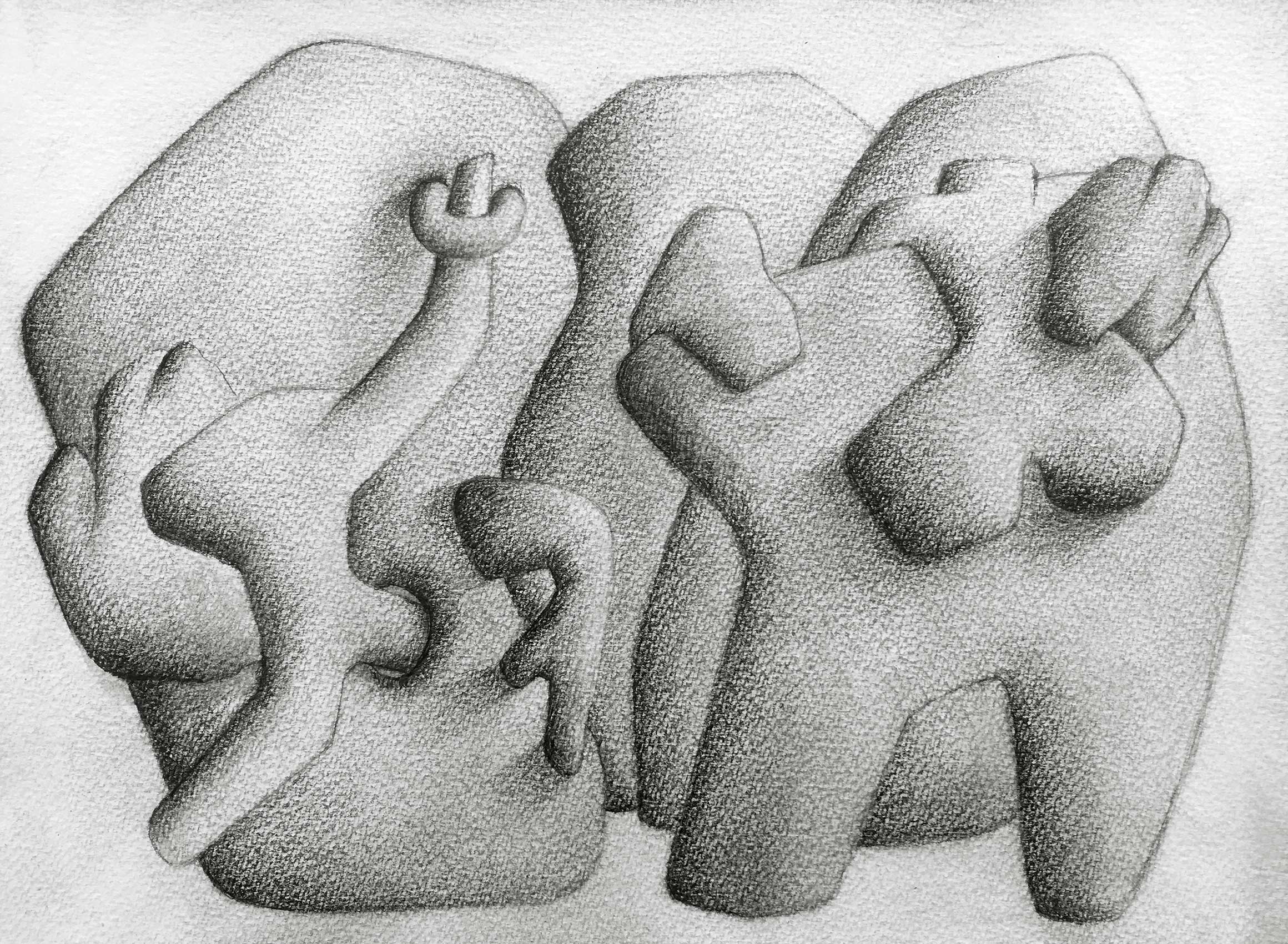 [No Title], N°DNT3,  2019, Pencil on paper, 24cm by 32cm, 2019 ©Pascal Demeester