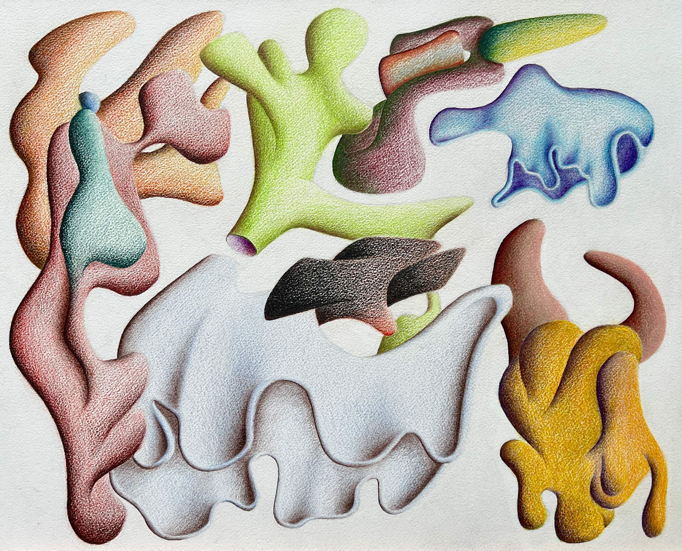 [No Title], N°DC7, Pencil on paper 50 cm by 60 cm, 2022 ©Pascal Demeester